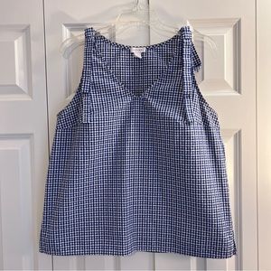 Plaid Gingham Bow Top